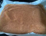 A picture of step 1 of Rose Fruit Leather - peach roll-ups.