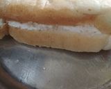 A picture of step 2 of Malai sandwich.