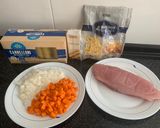 Foto del paso 1 de la receta: Canelones de pavo y zanahoria en vaporera eléctrica + postre de manzana y melocotón