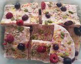 A picture of step 3 of Strawberry Yoghurt bark.