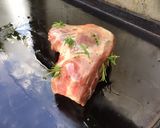 Une image de l'étape 6 de Épaule d'agneau à l'ail et romarin et ses piments verts (recette plancha).