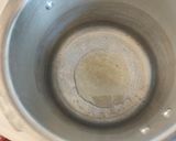 A picture of step 1 of Moong dhal.