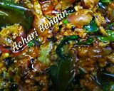 A picture of step 5 of Achari Baingan.