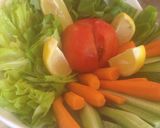A picture of step 1 of Veggies salad.