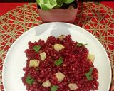 A picture of step 5 of Beetroot sabudana khichdi.