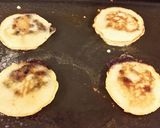 A picture of step 7 of Blueberry Swirl Pancakes.