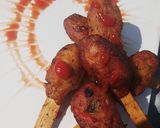 A picture of step 5 of Veg mumbai lollipops.
