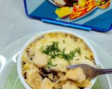 Фото кроку 10 до Жульен с грибами и курицей.