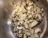 A picture of step 2 of Bhindi masala - Spiced okra.