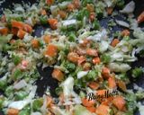A picture of step 2 of Airfried Vegetables Sesame Disc.