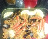 A picture of step 2 of Crab boil in a oven Bag.