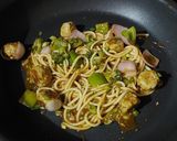 A picture of step 9 of Steamed Chilli Chicken Spaghetti 🍝.