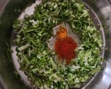 A picture of step 2 of Lettuce Green Onion Paratha.