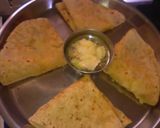 A picture of step 3 of Shahi paratha of potato.