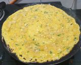 A picture of step 2 of Methi Besan Chilla.