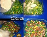 A picture of step 3 of Peri-Peri Corn Masala Gram Flour Pan Cake With & Without cheese.