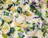 Foto del paso 4 de la receta: QUICHE DE PUERROS MUY CREMOSA 🎊😋😋🎉🤩🫶🏽🎊