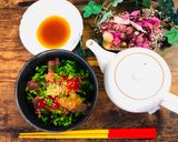 A picture of step 5 of Japanese Tea Rice.