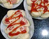 Foto langkah ke 4 dari resep Roti pisang sosis keju, tanpa ulen... empuk, pasti berhasil #indonesiamemasak.