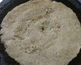 A picture of step 4 of Moong dal dosa.