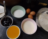 Foto del paso 1 de la receta: Bizcocho relleno de queso y mermelada de arándanos