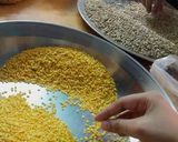 A picture of step 1 of Beef Haleem.
