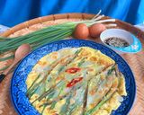 Hình bước làm 8 của món Bánh Hành Hàn Quốc Pajeon (Bánh Xèo Hành Lá)