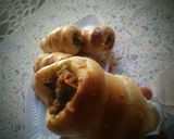 A picture of step 5 of Bread cones II.
