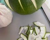 A picture of step 1 of Pomelo Peel Tea.