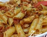 A picture of step 5 of Pasta Arrabbiata.