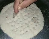 A picture of step 6 of Pizza Naan.