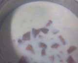 A picture of step 3 of Chikoo millkshake (sapodilla).