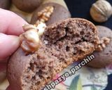عکس مرحله 1 از دستور کوکی کاکائویی گردویی بدون فر 🌸