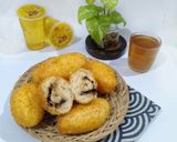 Foto langkah ke 9 dari resep Roti Goreng Pisang Coklat Tanpa Ulen.