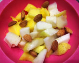 Foto del paso 2 de la receta: Desayuno saludable: Mango, Pera y Almendras