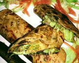 A picture of step 5 of Hara Bhara Kathi Roll.