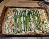 A picture of step 7 of Courgette and Asparagus Tart.