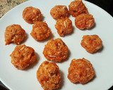Foto del paso 1 de la receta: Polenta con delicias de longaniza roja y jamón