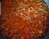 A picture of step 3 of Bolognese sauce.