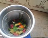 A picture of step 2 of Mixed vegetables soup.