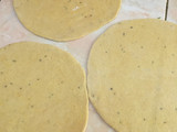 Checks spinach cheese paratha