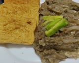 Foto del paso 8 de la receta: Dip de atún y berenjena con tostadas de ajo🍆🧅🥖🥯🥙🌯
