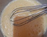 A picture of step 2 of French toast with creamy coffee.