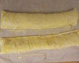 A picture of step 2 of Sausage roll with mustard.