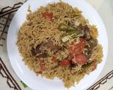 A picture of step 14 of Mutton Masala Pulao.