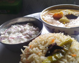 நெய் சாதம் & தாள்சா & தயிர் பச்சடி ரெசிபி ஸ்டேப் 5 புகைப்படம்