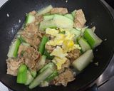 絲瓜豆皮炒蛋的食譜步驟5照片