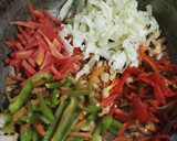 A picture of step 5 of Chow Mein.