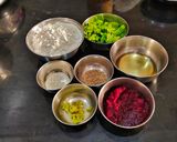 A picture of step 2 of Sesemy Beetroot Thepla.