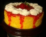 Foto langkah ke 11 dari resep Cheddar Cheese Cake with Strawberry Jam.